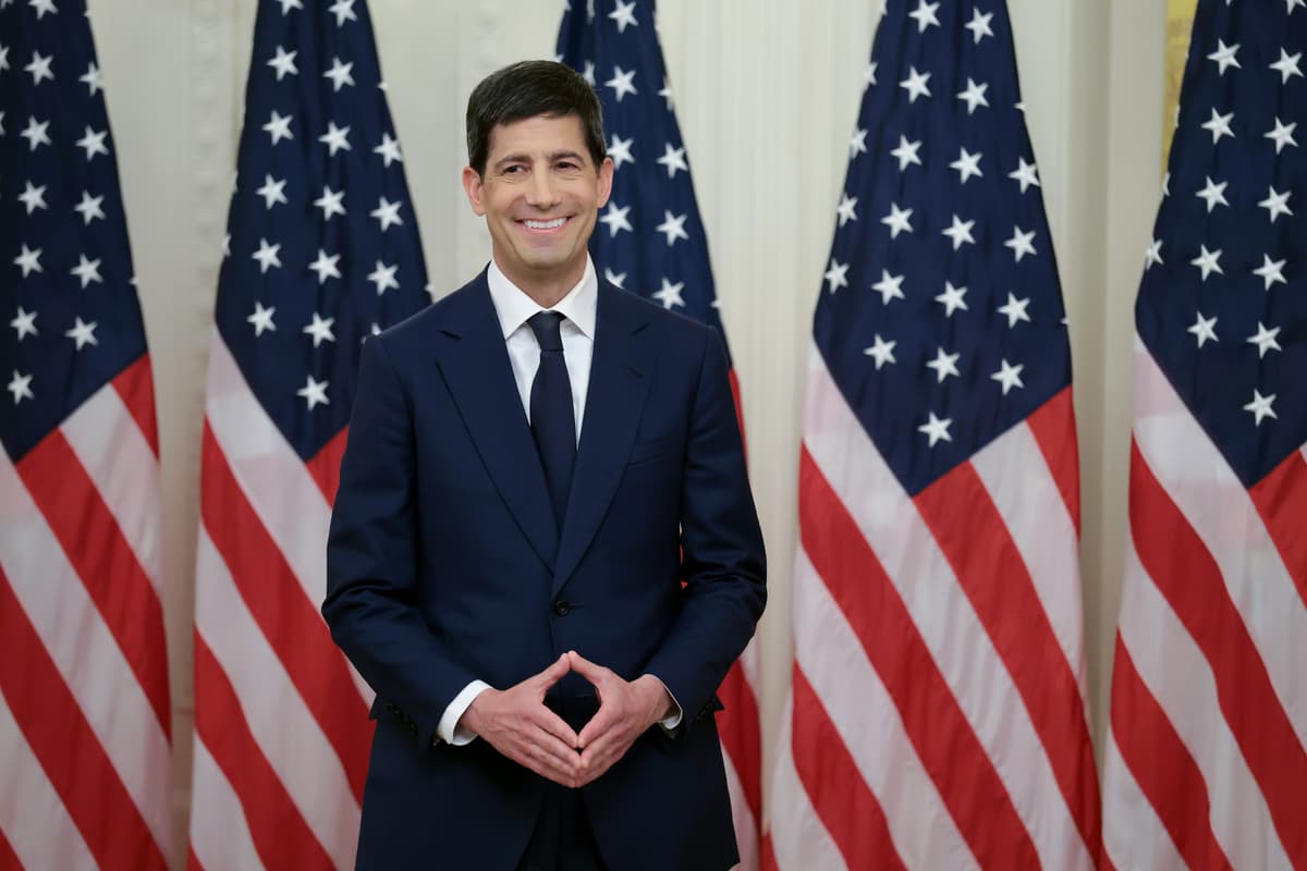 Photo by Anna Moneymaker/Getty Images Kevin Warsh attends his swearing-in ceremony on May 22, 2026.