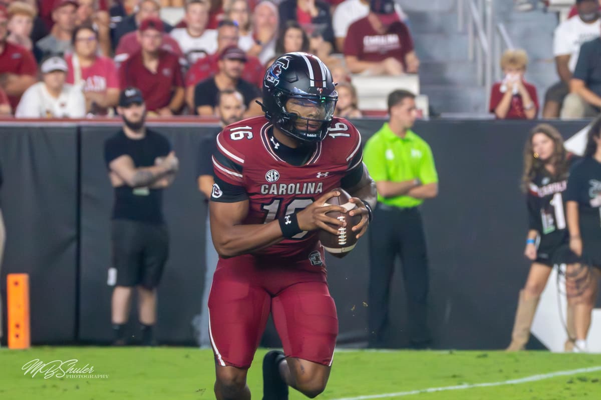 Photo By MBShuler72 - Own work, CC BY-SA 4.0, Quarterback LaNorris Sellers is reportedly earning $4 million in NIL royalties while playing at University of South Carolina.