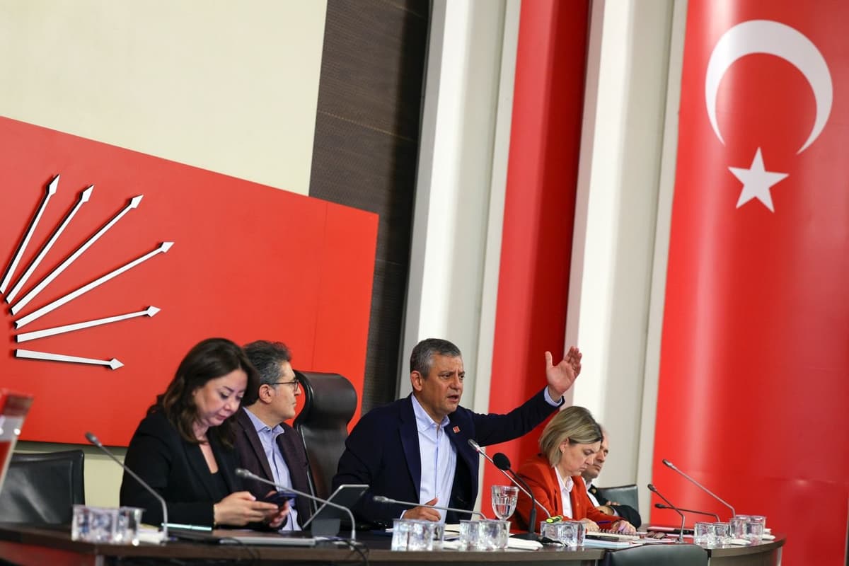 CHP via X Republican People's Party General Chairman Özgür Özel speaks at a Party Council Meeting held at its Ankara headquarters on May 23, 2026.