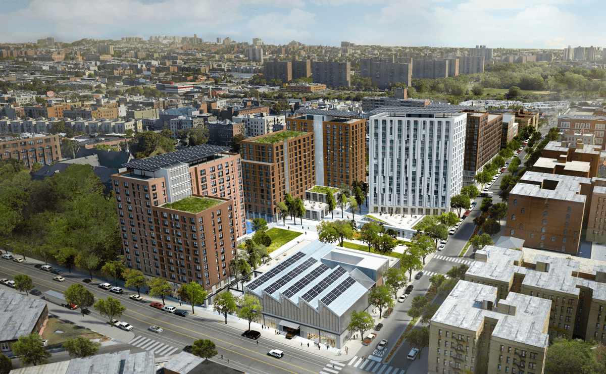 Via WXY Architecture Rendering of The Peninsula, where Mayor Mamdani intends to open his first city-owned grocery.