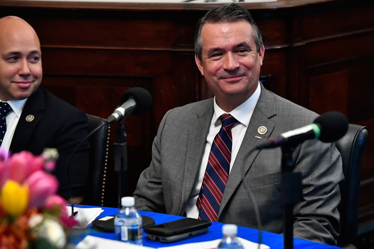 Larry French/Getty Images for SiriusXM Congressman Don Bacon on Capitol Hill, May 16, 2018.