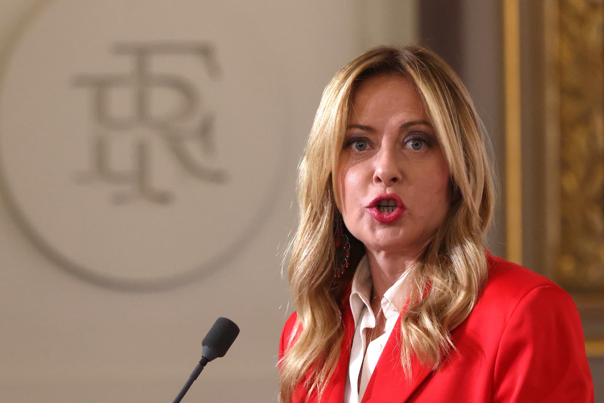 Tom Nicholson/Getty Images Prime Minister Giorgia Meloni on April 17, 2026 at Paris.
