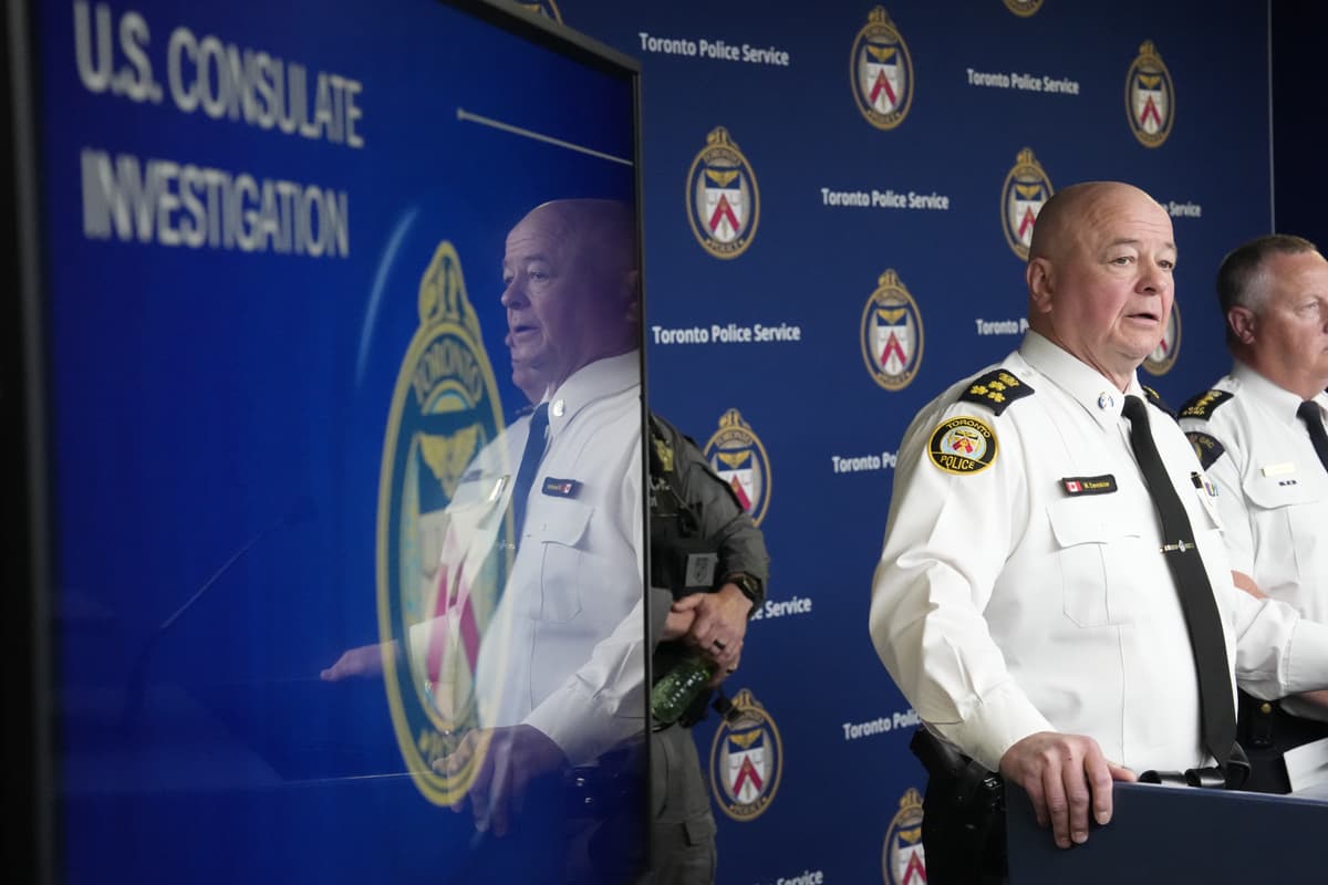Frank Gunn/The Canadian Press via AP Toronto Police Chief Myron Demkiw speaks at a news conference in June 16, 2026.