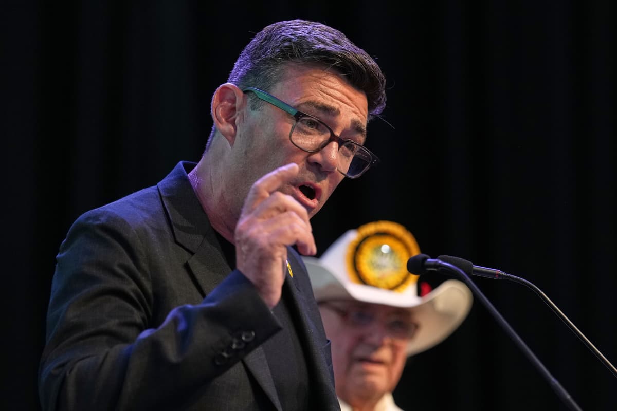 Jon Super/AP Labour Party politician Andy Burnham speaks to supporters at Wigan, England, on June 19, 2026, after winning a special election to Parliament that clears the way for him to challenge Prime Minister Keir Starmer for the party leadership.