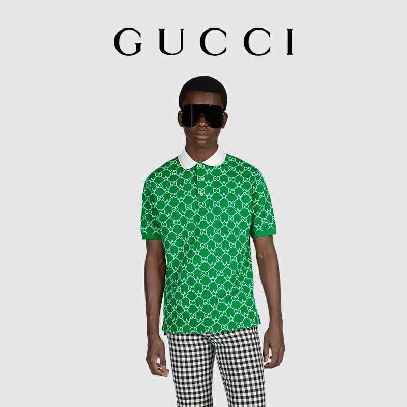 Screenshot A model wearing Gucci clothes.