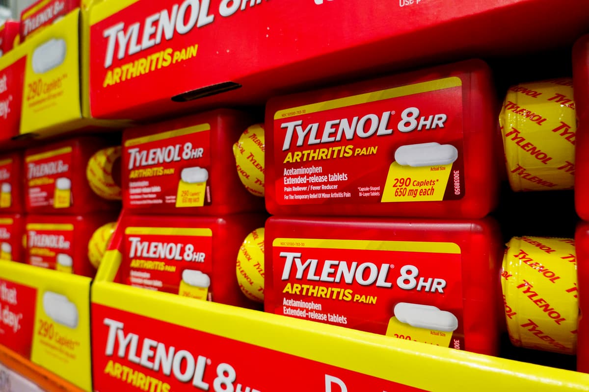 Kevin Carter/Getty Images Tylenol acetaminophen arthritis pain reliever caplets are displayed for sale at a Costco Wholesale store at San Diego, California.
