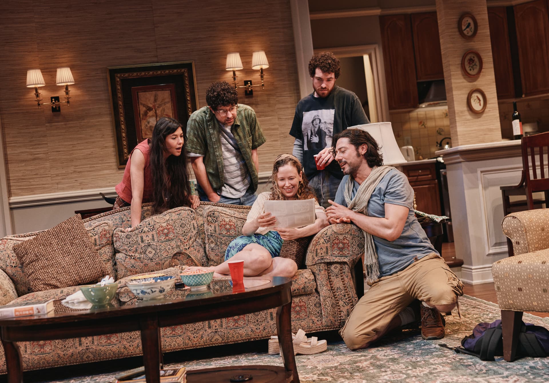 Emilio Madrid Zoë Winters, Eli Gelb, Molly Ranson, Nate Mann, and Hale Appleman in 'Birthright.'