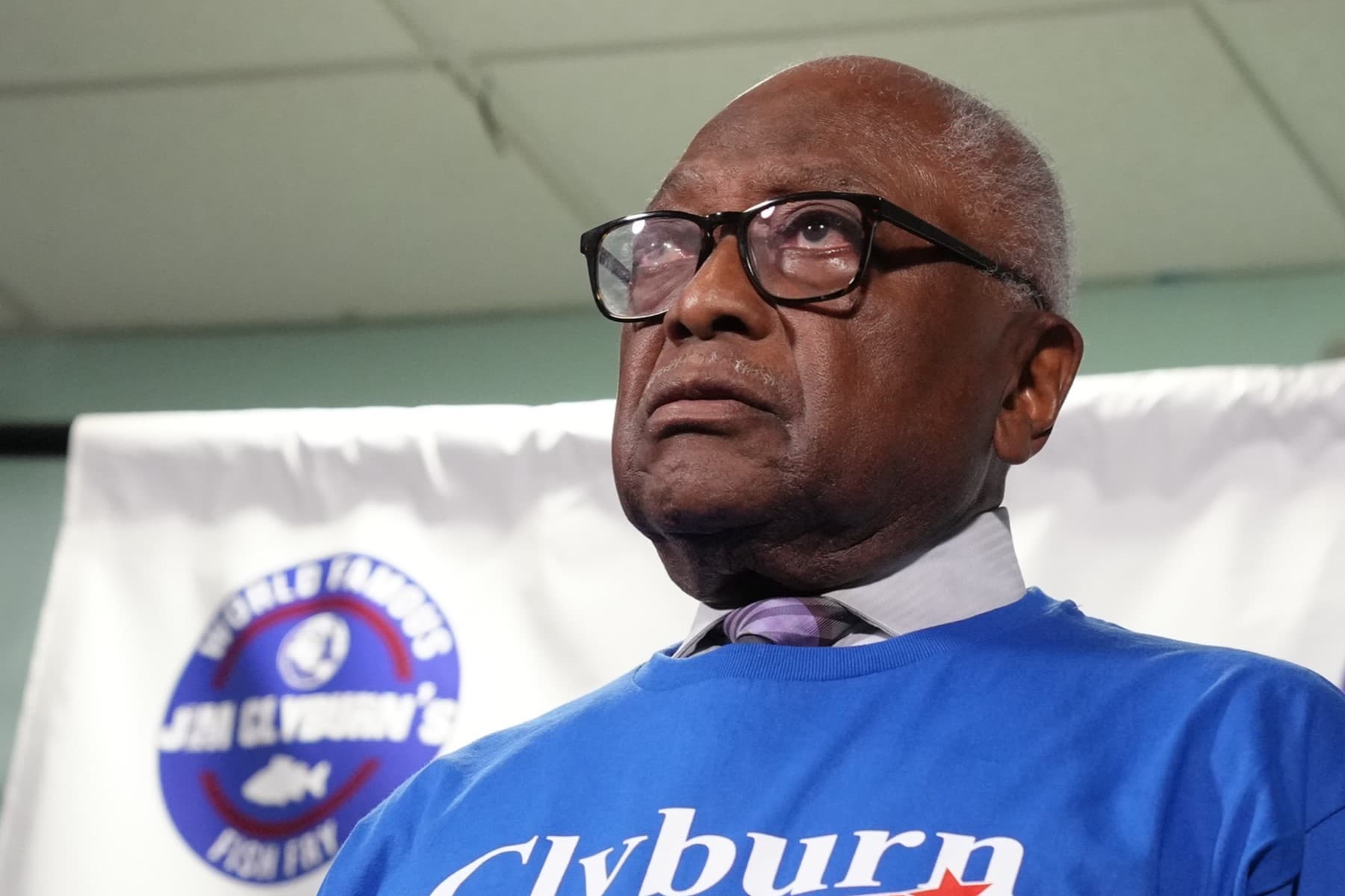 AP/Meg Kinnard Congressman James Clyburn on May 29, 2026 at Columbia, South Carolina.
