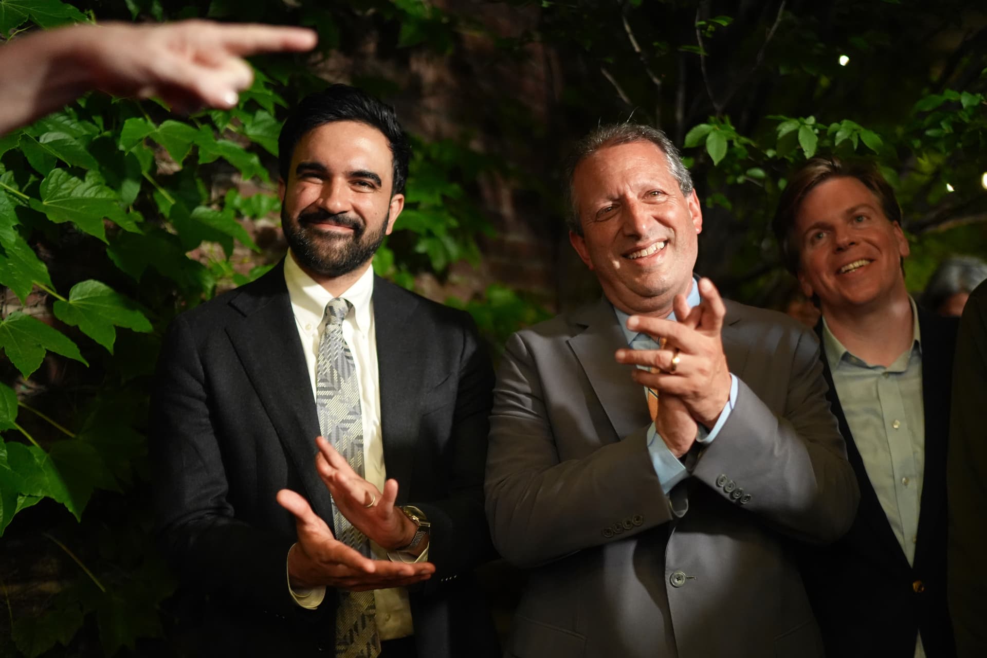 AP/Ryan Murphy Brad Lander with New York City Mayor Zohran Mamdani at election night watch party June 23, 2026, in New York.