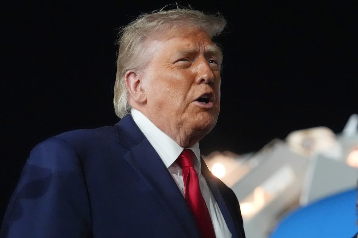 AP/Mark Schiefelbein President Trump talks with reporters before boarding Air Force One at John F. Kennedy International Airport, June 9, 2026.