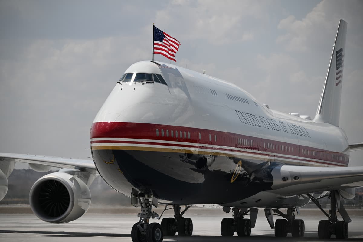 Abdullah Güçlü, Pool Photo via AP The new Qatar-donated Air Force One carrying President Trump arrives for the NATO summit at Ankara, Turkey, on July 7, 2026.