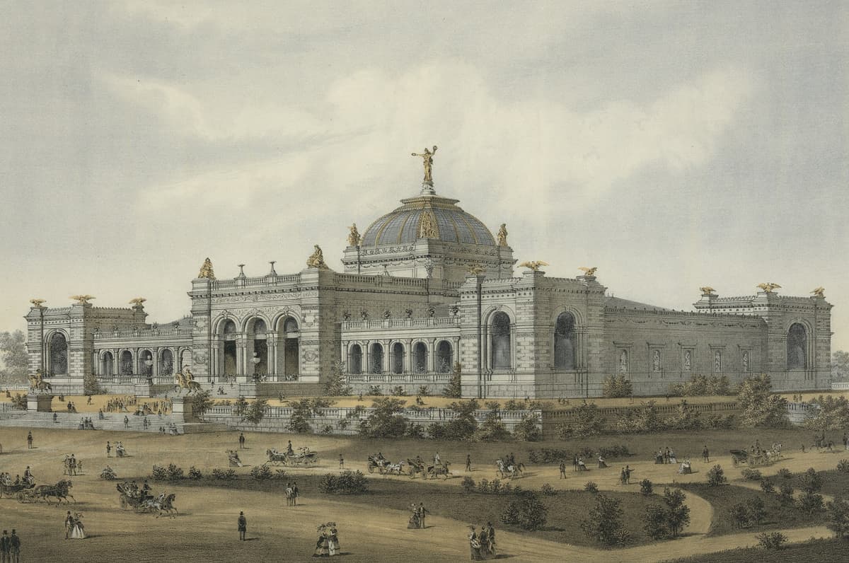 Popular Graphic Arts via Wikimedia Commons The Art Gallery at the Centennial International Exhibition at Philadelphia, 1876.