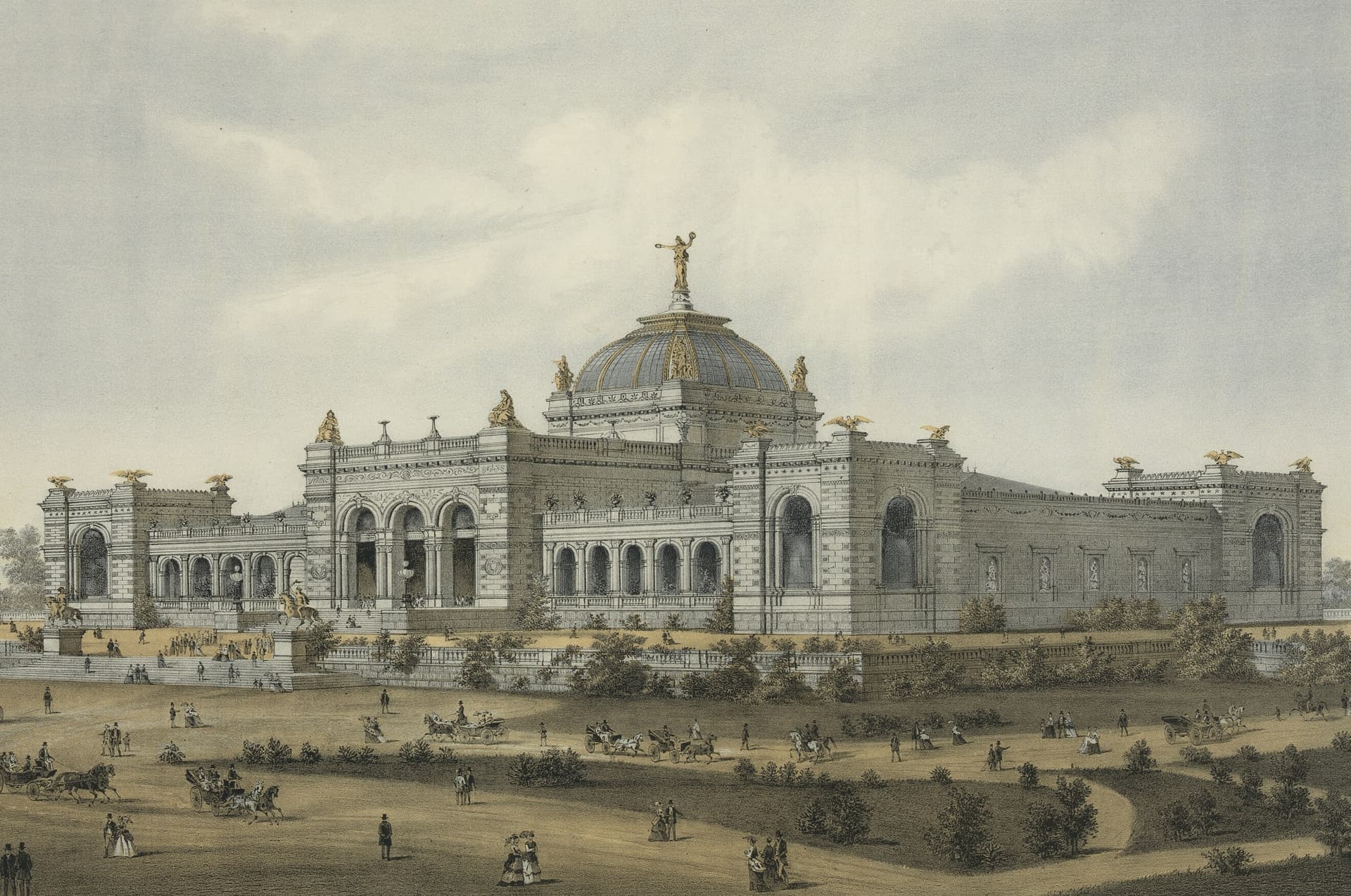 Popular Graphic Arts via Wikimedia Commons The Art Gallery at the Centennial International Exhibition at Philadelphia, 1876.