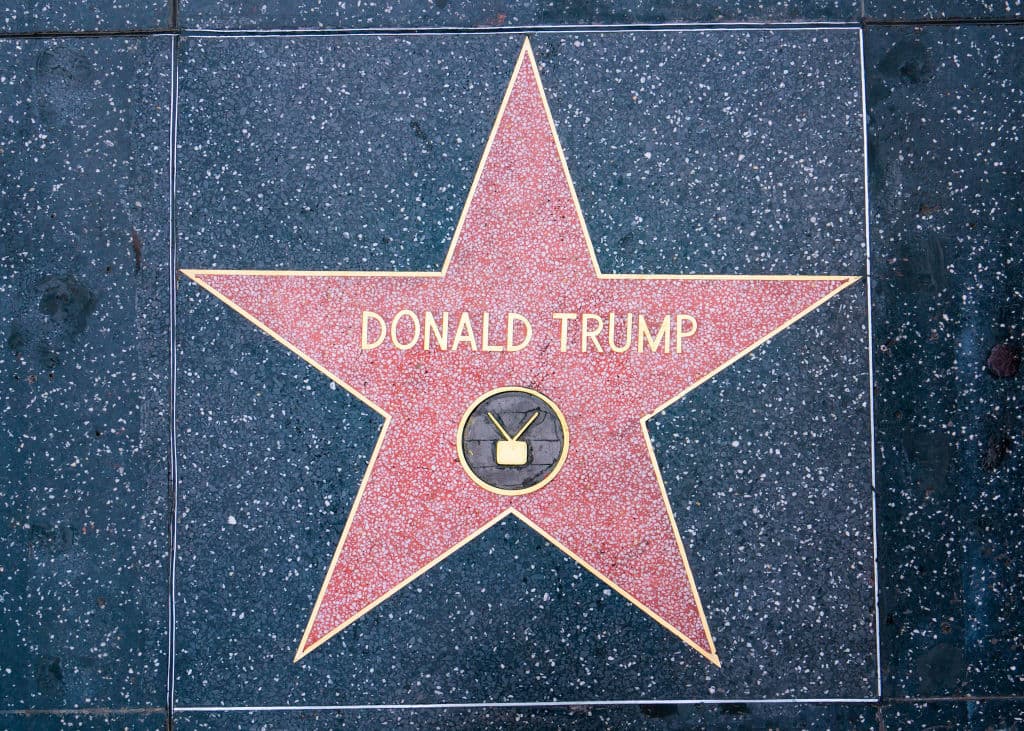 AaronP/Bauer-Griffin/GC Images Donald Trump's Star on the Hollywood Walk of Fame.