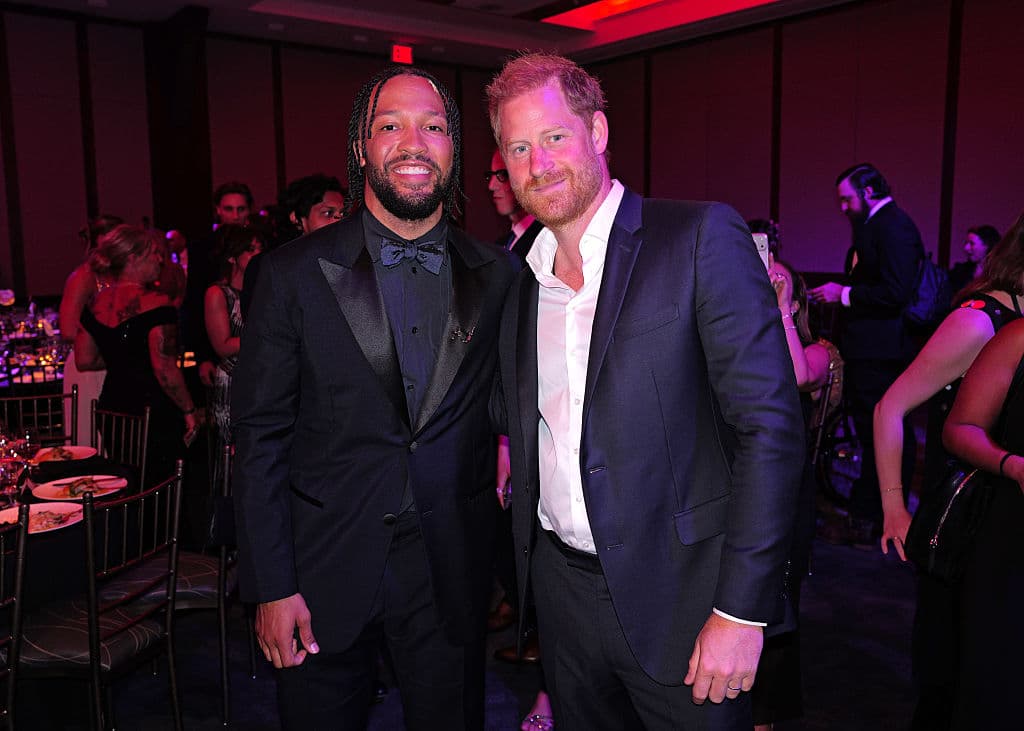 Craig Barritt/Getty Images for TIME Jalen Brunson and Prince Harry on July 16, 2026 at New York City.