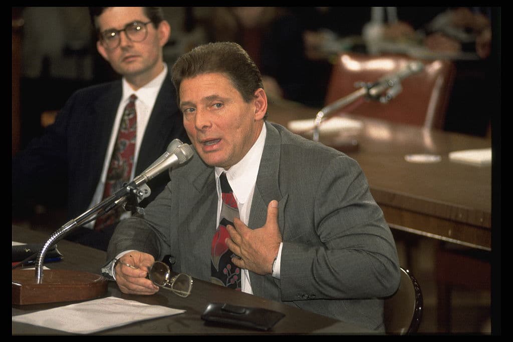 Jeffrey Markowitz/Sygma via Getty Images Salvatore Gravano, nicknamed 'Sammy the Bull,' at the Capitol.