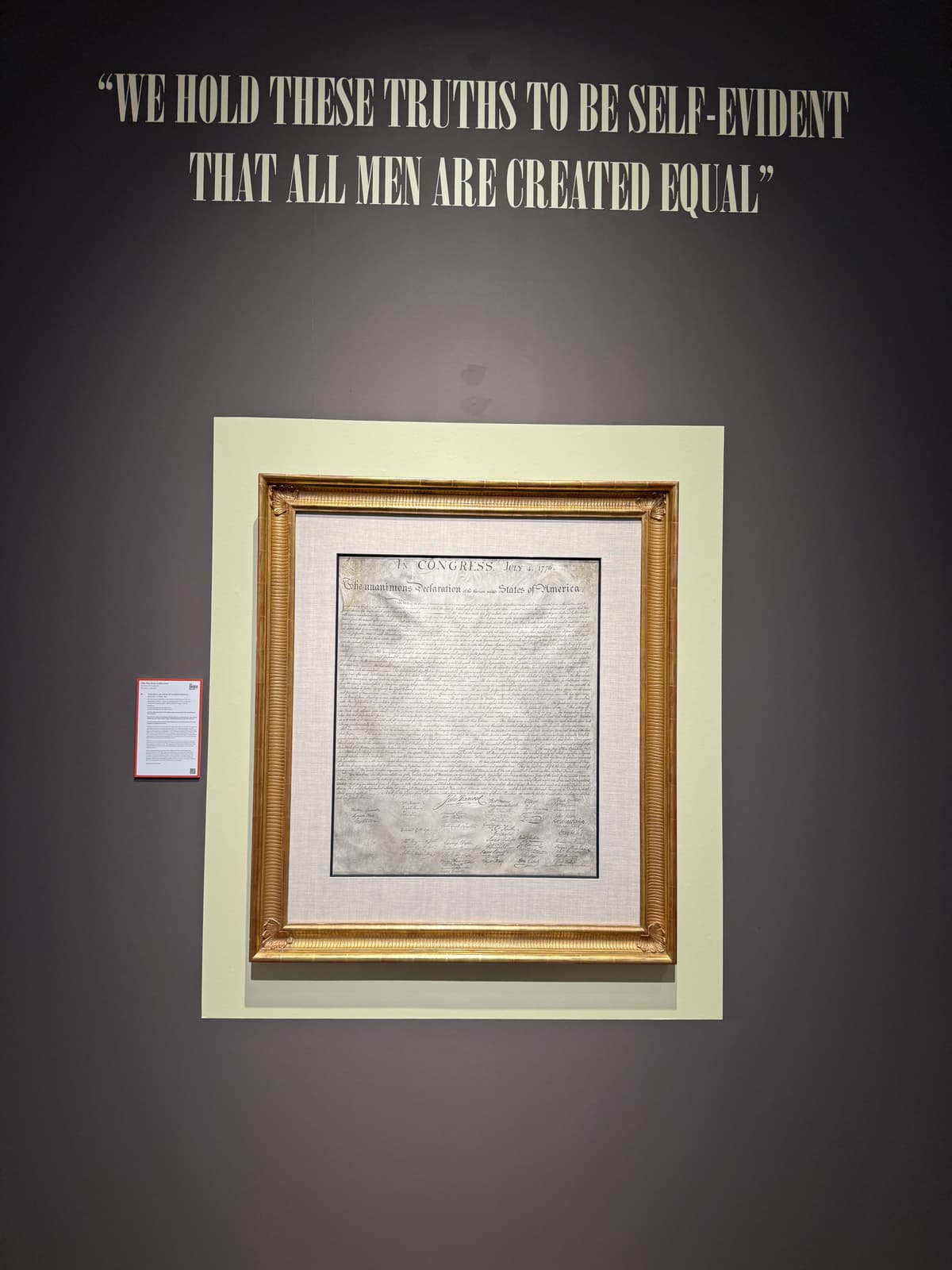 Christie's The Declaration of Independence, William J.Stone, 1823.