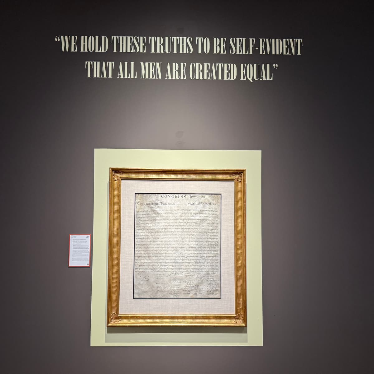 Christie's The Declaration of Independence, William J.Stone, 1823.