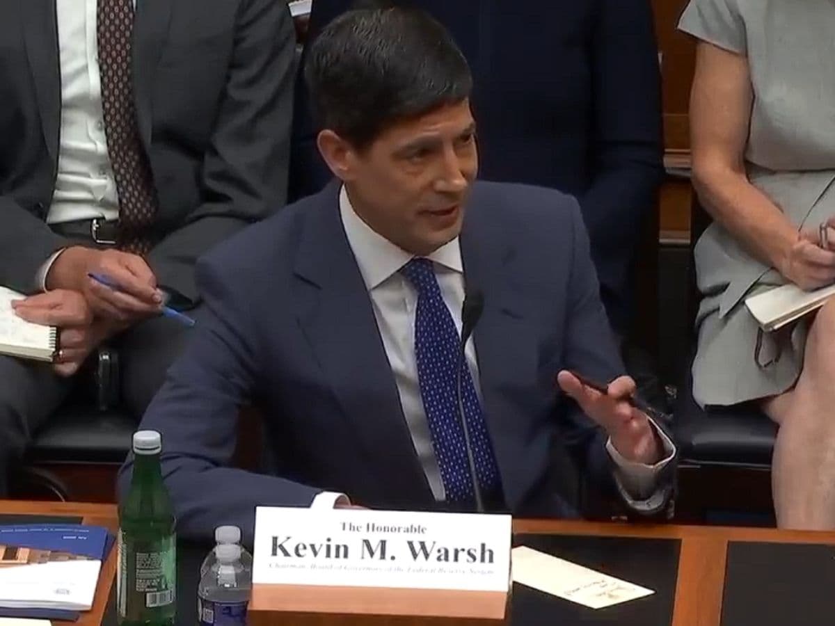 House Financial Services Committee via YouTube Federal Reserve Chairman Kevin Warsh addresses the House Financial Services Committee at his first semiannual Monetary Policy Report to Congress on July 15, 2026, on Capitol Hill at Washington, D.C.