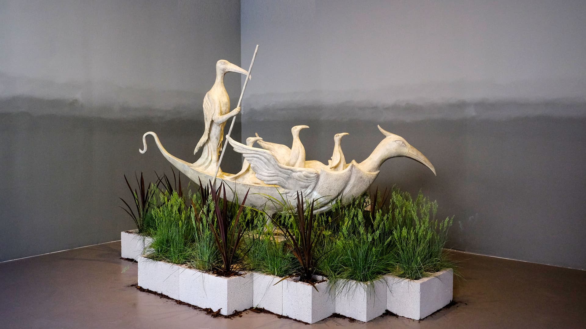 Courtesy of L’Space Gallery.
'The Ship of Cranes,' Leonora Carrington, 2010. Detail,