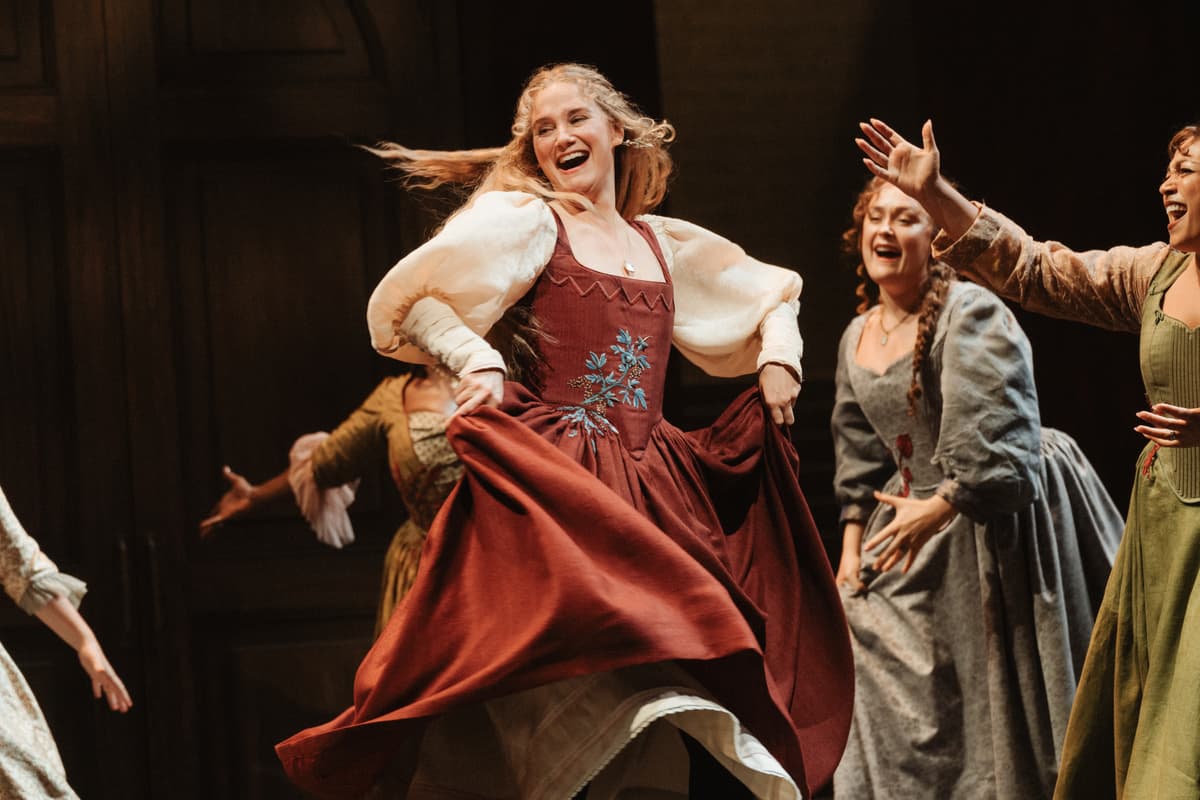 Andy Henderson Jennifer Nettles and the company of 'Giulia: The Poison Queen of Palermo.'