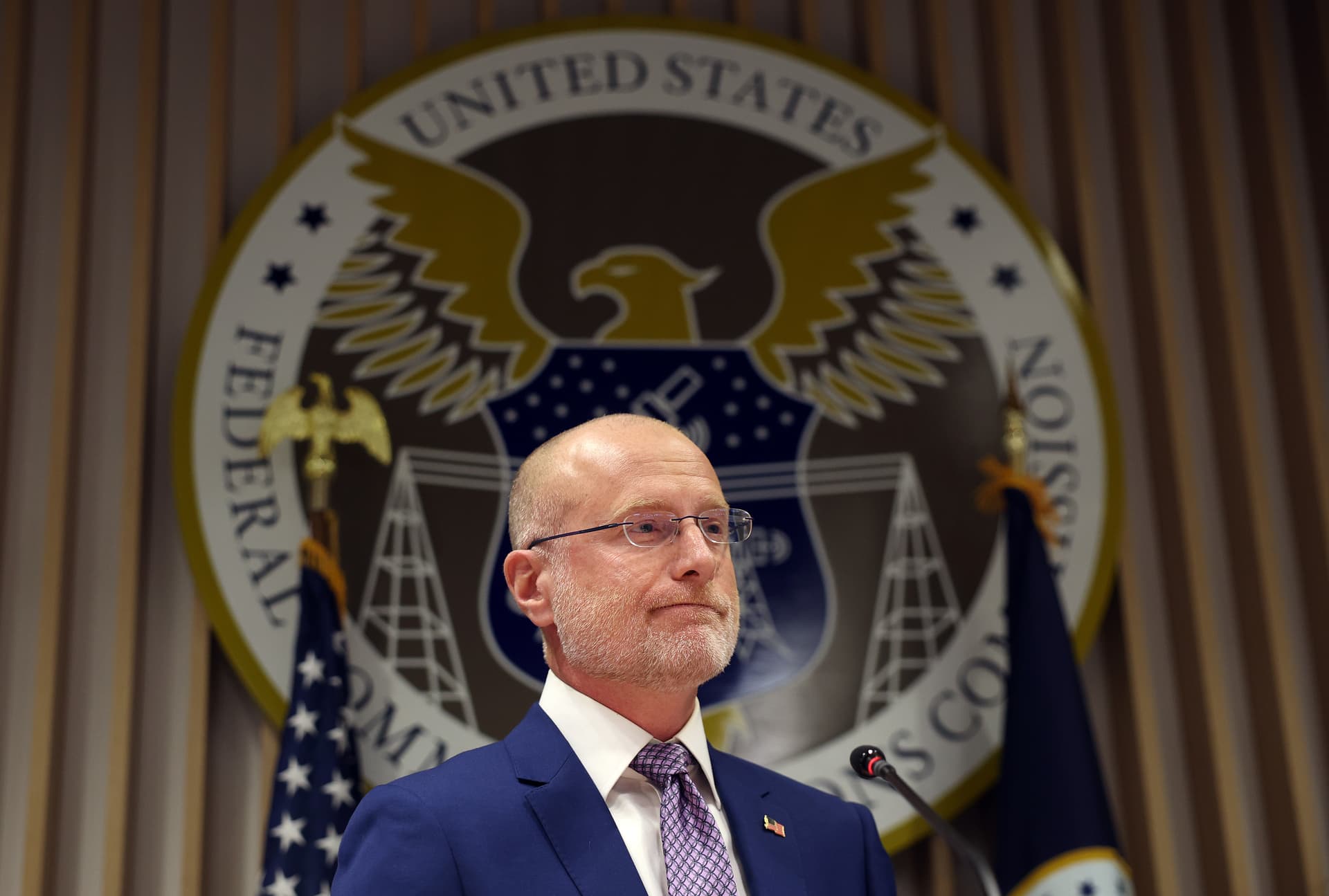 Kevin Dietsch/Getty Images The chairman of the Federal Communications Commission, Brendan Carr, on February 18, 2026.