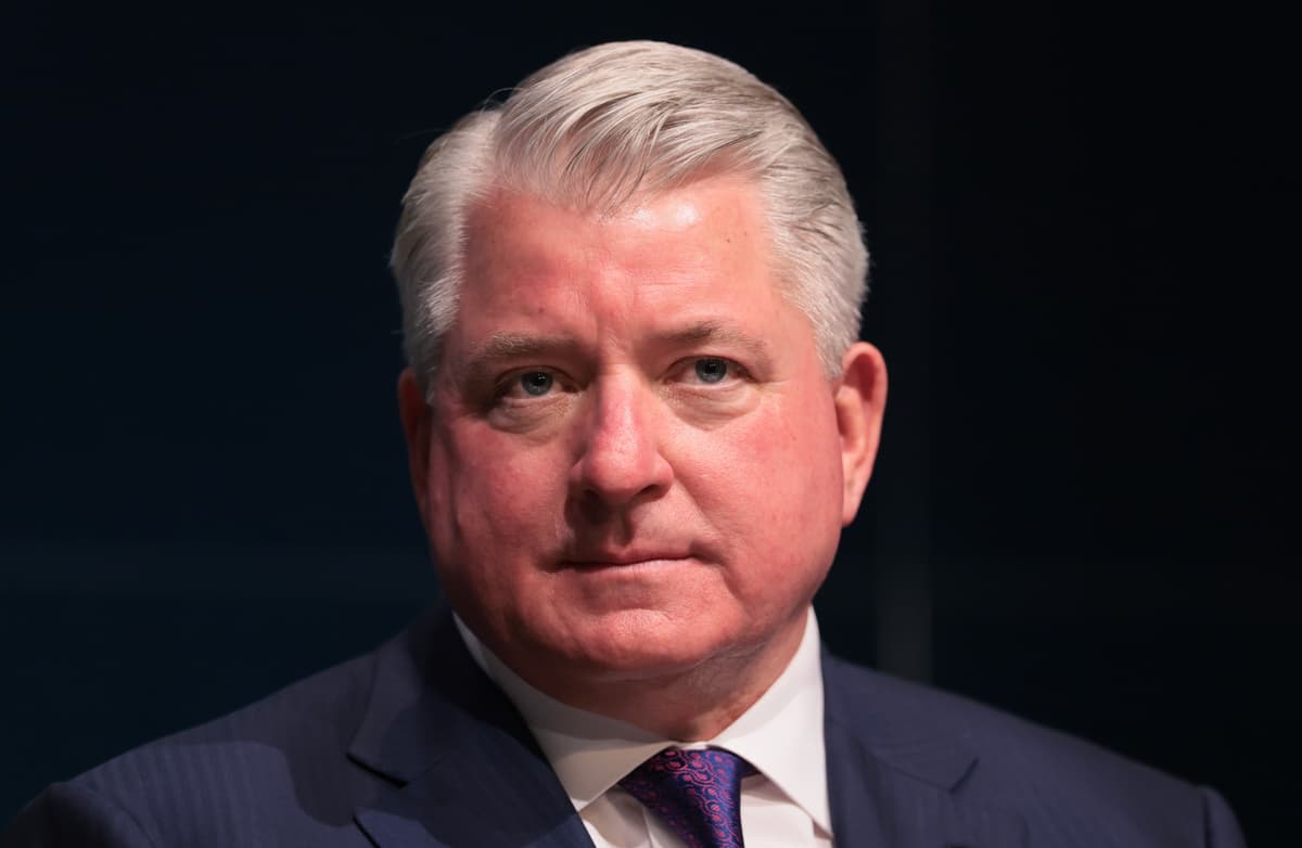 Joe Raedle/Getty Images The founder of the Texas Stock Exchange, Jim Lee, on April 7, 2026 at Miami.