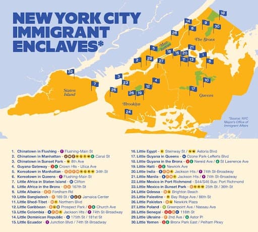 Via X Italian Americans are angered over Little Italy being excluded from a map of immigrant enclaves.