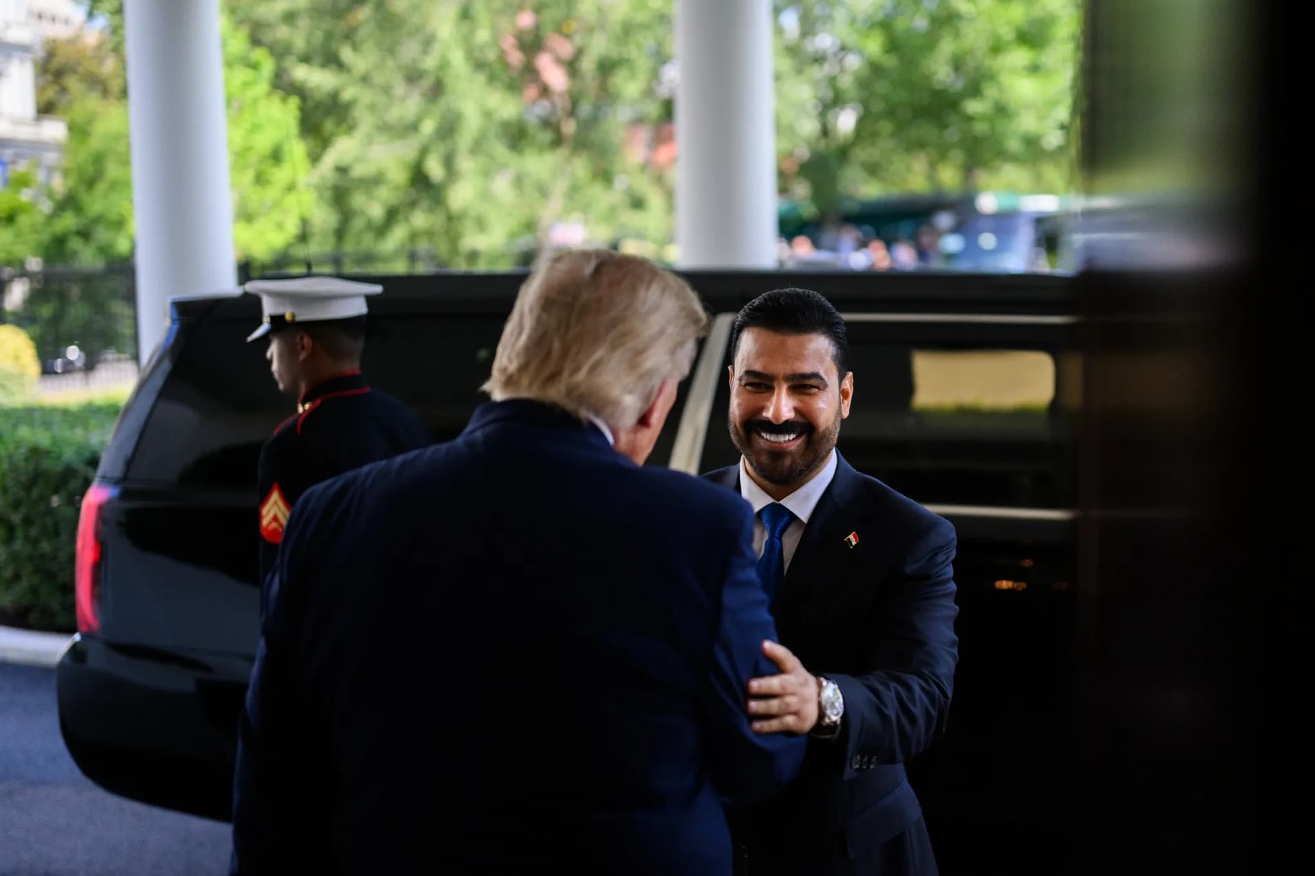 WhiteHouse.gov President Trump welcomes Iraq's new prime minister, Ali al-Zaidi, to the White House for a bilateral meeting on July 14, 2026.
