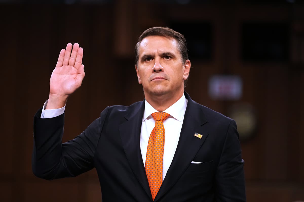 Mark Schiefelbein/AP The acting attorney general, Todd Blanche. is sworn in as he appears before the Senate Judiciary Committee on Capitol Hill on July 15, 2026.