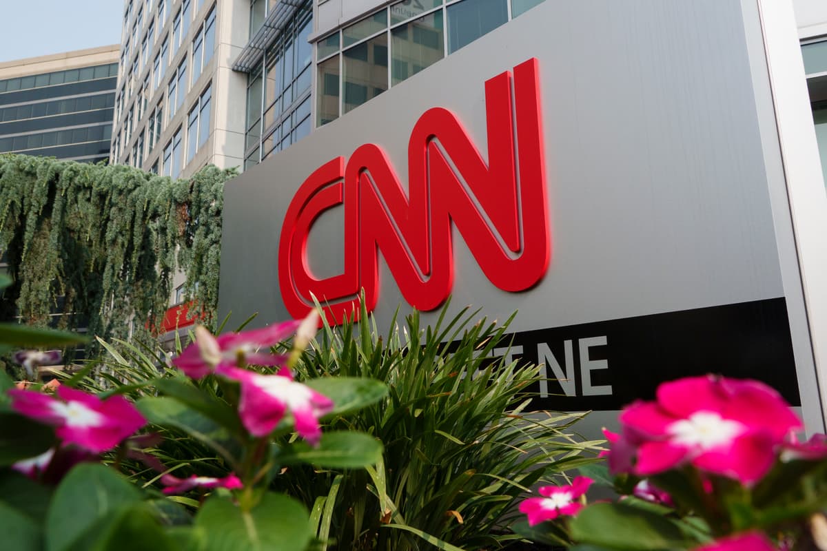 Kevin Carter/Getty Images The CNN logo is displayed outside of their studios at Washington, D.C., on July 17, 2026.