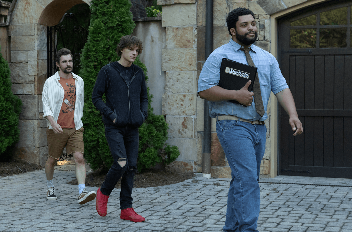 IFC Dave Franco, Mason Thames, and O'Shea Jackson Jr. in 'Idiots.'