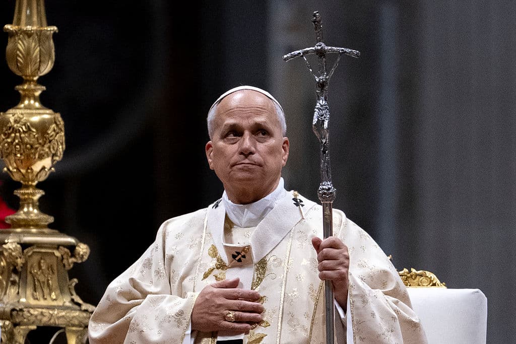 Antonio Masiello/Getty Images Pope Leo XIV at St. Peter's Basilica on December 25, 2025.