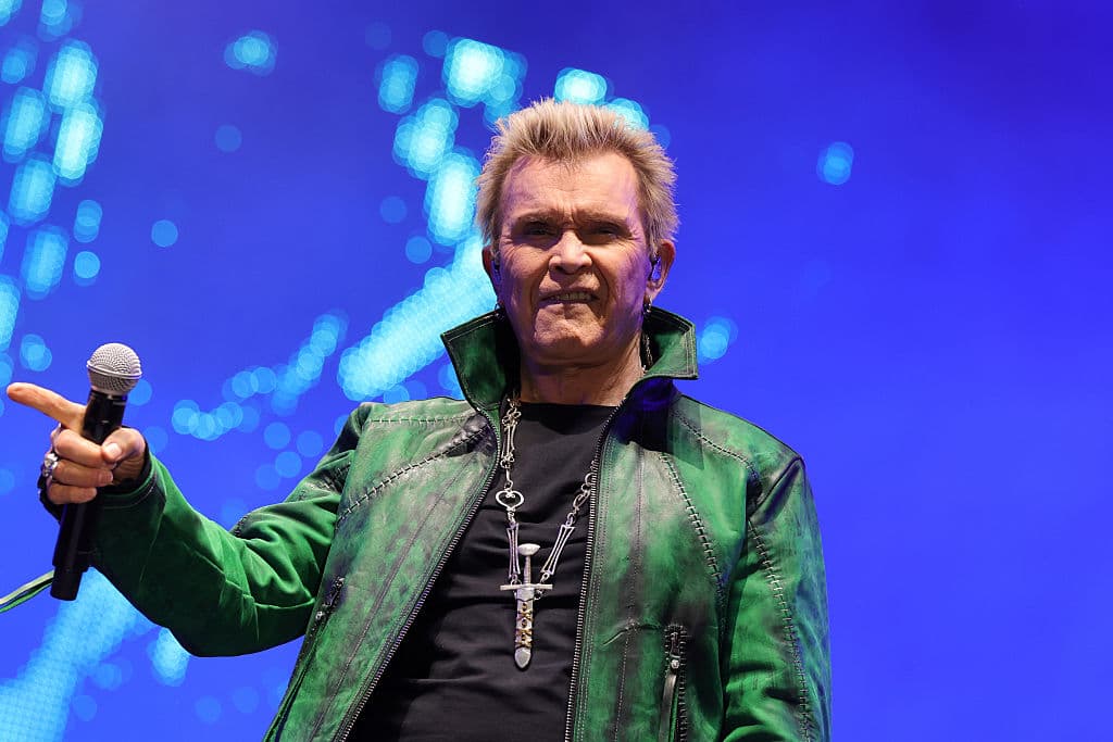 Brianna Bryson/Getty Images Billy Idol performing at the Coachella Music Festival in April 2026.