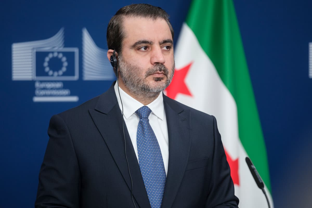 Thierry Monasse/Getty Images Syrian Minister of Foreign Affairs and Expatriates Asaad Hassan al-Shaibani in the Berlaymont, the EU Commission headquarter on May 11, 2026 at Brussels, Belgium.