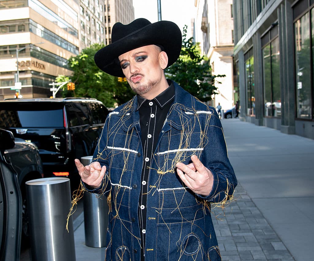 Via BG048/Bauer-Griffin/GC Images Boy George in New York City in June 2026.