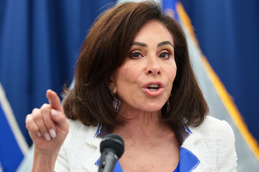 Anna Moneymaker/Getty Images U.S. Attorney for the District of Columbia Jeanine Pirro on July 02, 2026 at Washington, DC.