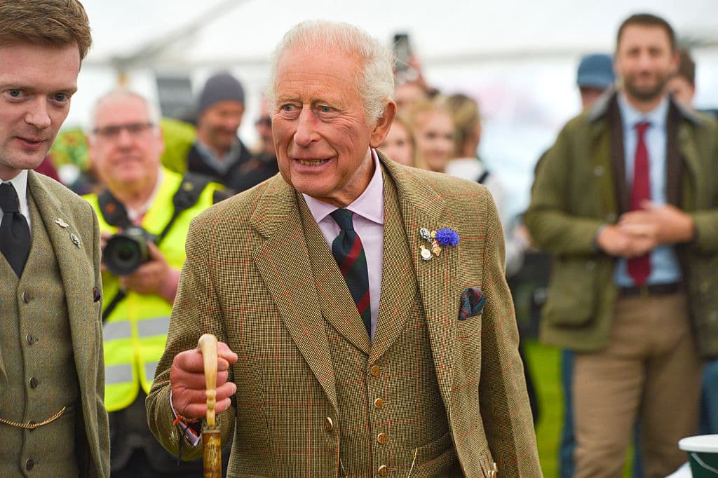 Martin Grimes/Getty Images King Charles III attends at John O'Groats, Scotland.
