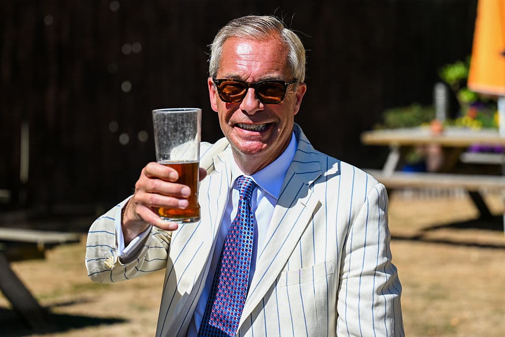 Ben Montgomery/Getty Images Nigel Farage campaigning in Clacton.