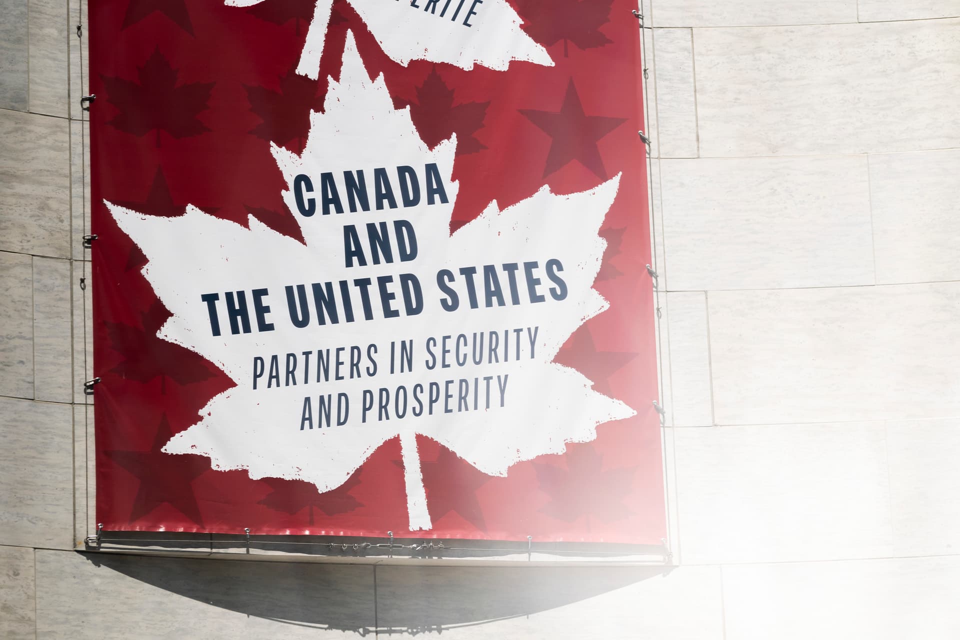 Finn Gomez/Getty Images Signage hangs outside of the Canadian Embassy on August 24, 2026, at Washington, DC.