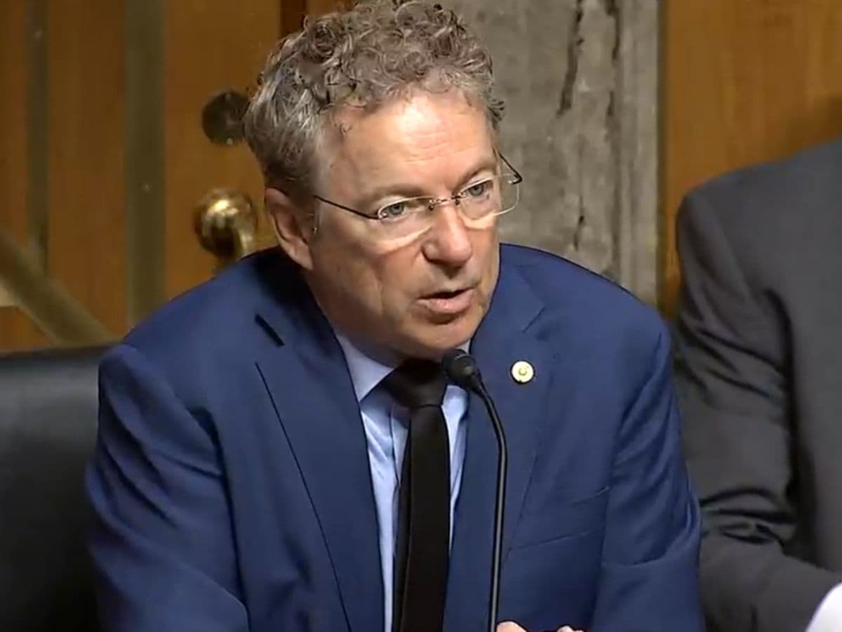 Senate Homeland Security and Governmental Affairs Committee The chairman of the Senate Homeland Security and Government Affairs Committee, Senator Rand Paul, speaks before a vote on Capitol Hill at Washington, D.C., on April 6, 2026, on whether to hold the nation's public health leader at the time of the Covid outbreak, Anthony Fauci, in contempt for not answering questions at a hearing a week earlier on America's foreknowledge and response to the 2020 outbreak.