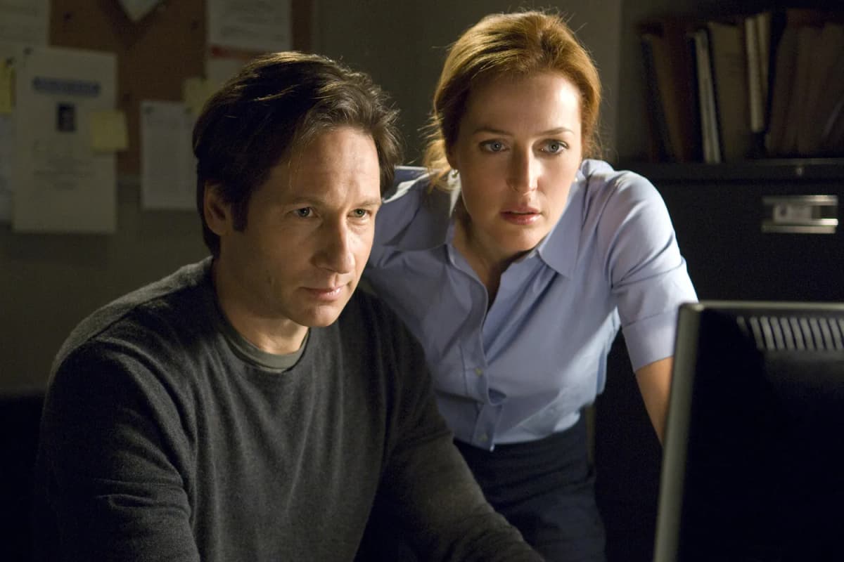 Diyah Pera/Fox David Duchovy and Gillian Anderson in 'The X-Files: I Want To Believe.'