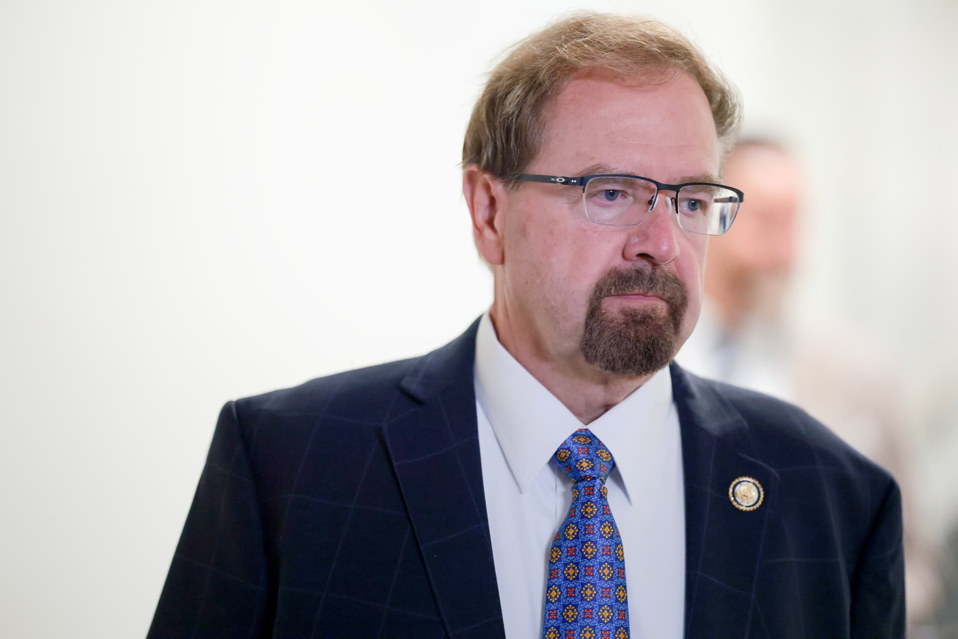 Anna Moneymaker/Getty Images Congressman Chuck Edwards departs from a House Republican Conference meeting in the U.S. Capitol Building on July 21, 2026.