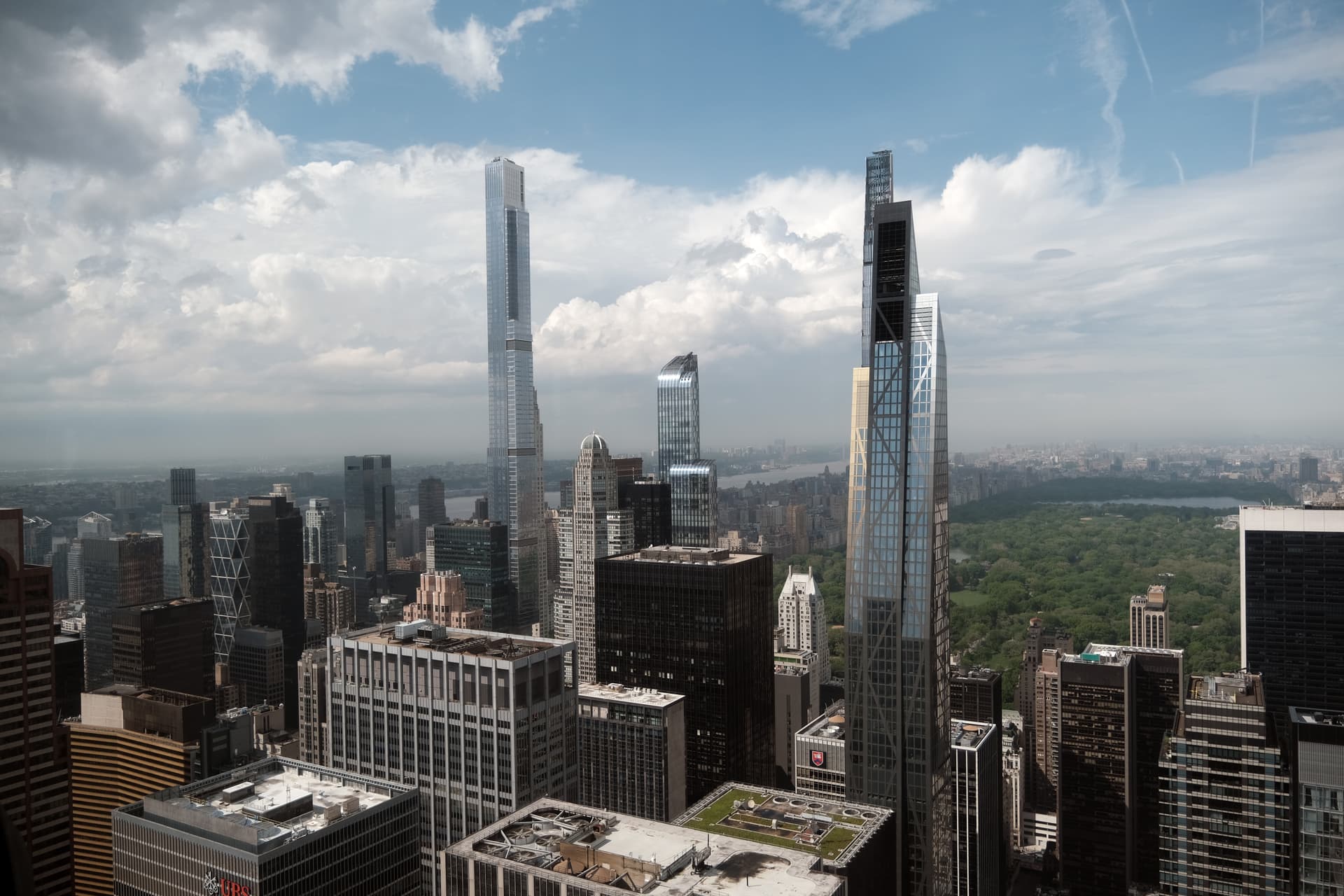 Spencer Platt/Getty Images Residential luxury towers stand along so-called Billionaires Row, a stretch of 57th Street that holds the majority of Manhattan’s supertall luxury towers, in 2022.