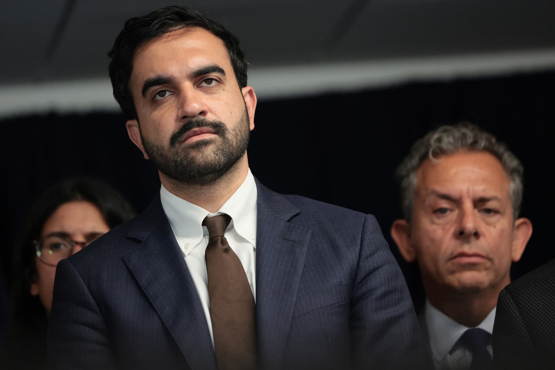 Michael M. Santiago/Getty Images Mayor Zohran Mamdani on August 12, 2026 at New York City.