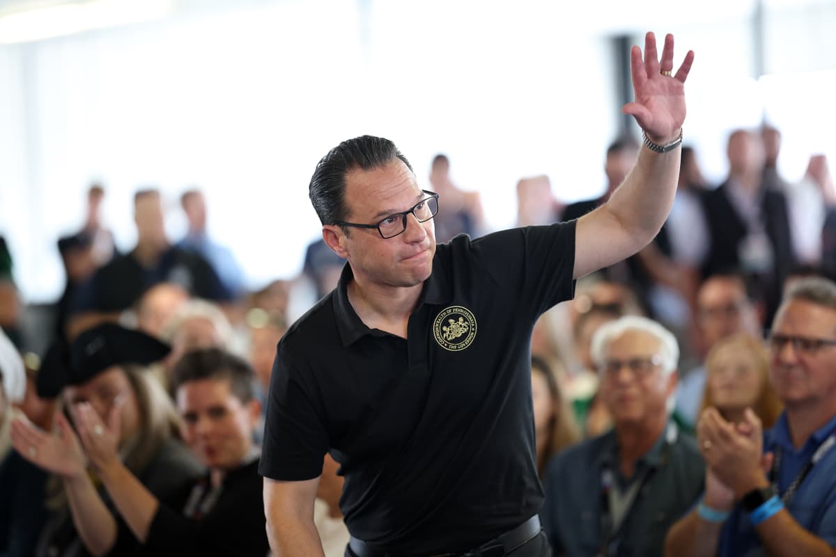 James Gilbert/Getty Images Governor Josh Shapiro at Pocono Raceway on June 14, 2026 at Long Pond, Pennsylvania.