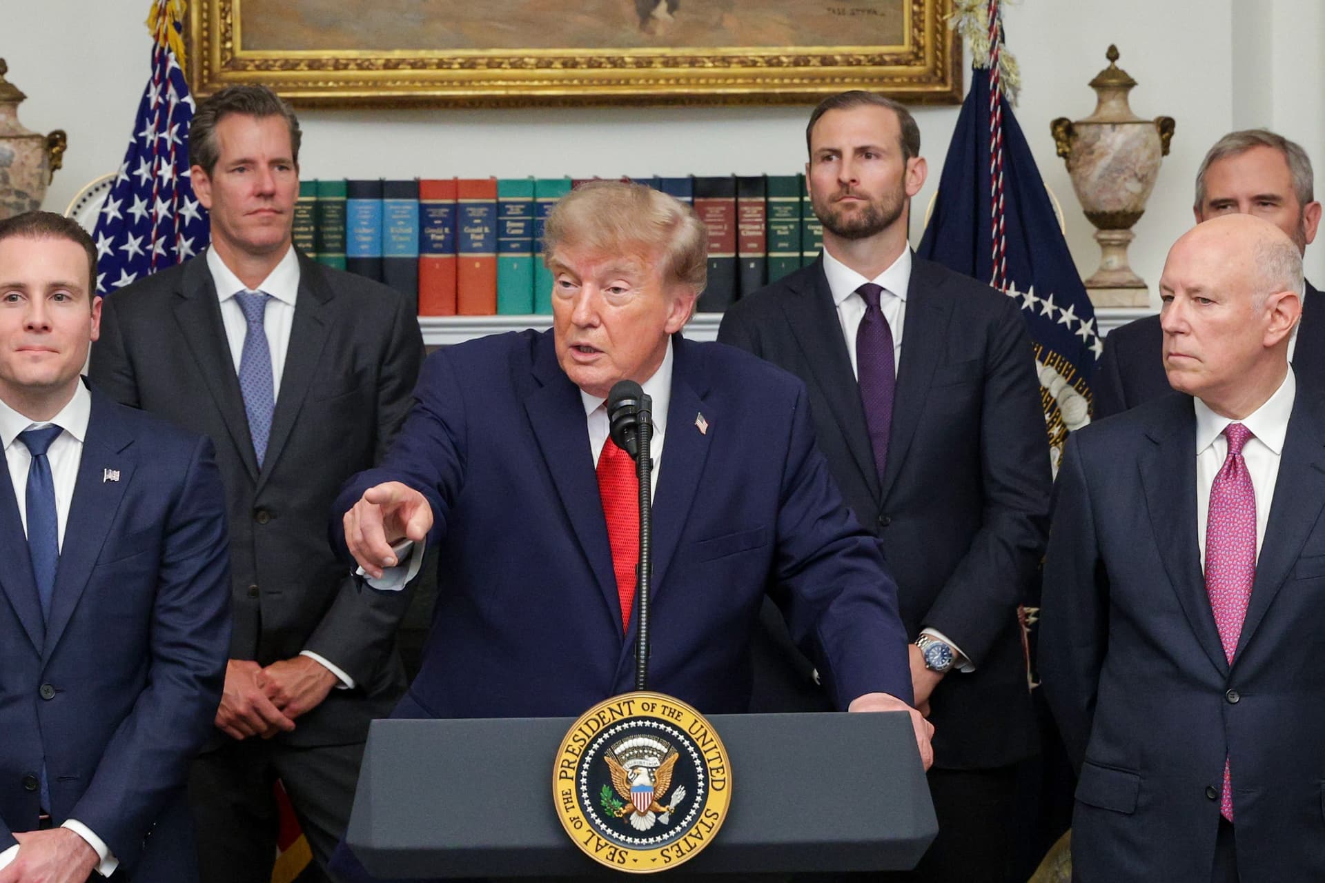 Alex Wong/Getty Images President Trump at the White House on August 19, 2026.