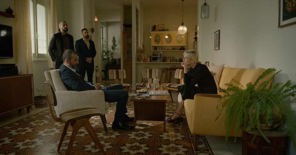 Netflix Hakim Djaziri as Saïd Al-Khatib, Melanie Laurent as Anne Aubert in 'Fauda.'