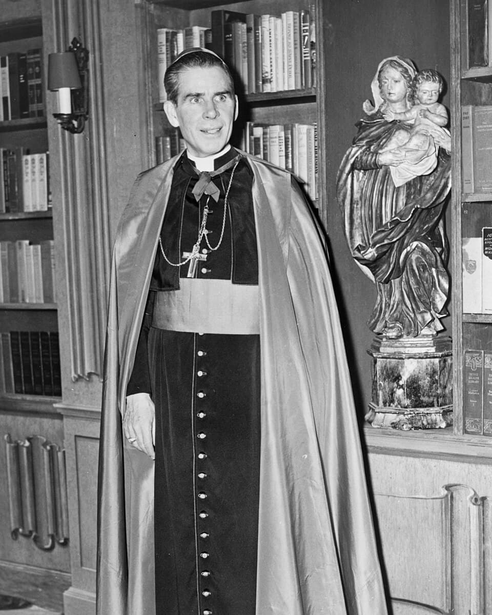 Wikimedia Commons Archbishop Fulton Sheen pictured in 1952.