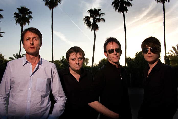 Wendy Redfern/Redferns Via Getty Images Brett Anderson (L) and Suede pictured at the second day of Coachella Valley Music Festival on April 16, 2011 at Coachella, California.